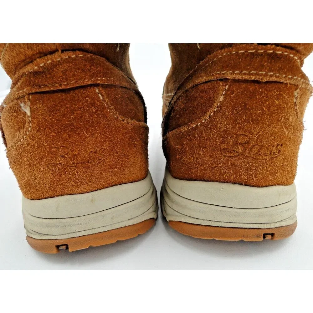 G.H Bass Alaska Womens Boots Water Resistant Chestnut Color w/Faux Fur Size 7.5M